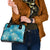 Hawaii Shoulder Handbag Teal Polynesian Monstera Patterns - Polynesian Pride