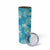 Hawaii Skinny Tumbler Teal Polynesian Monstera Patterns - Polynesian Pride