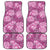 Hawaii Car Mats Magenta Polynesian Monstera Patterns - Polynesian Pride