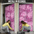 Hawaii Door Cover Magenta Polynesian Monstera Patterns - Polynesian Pride