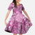 Hawaii Family Matching Tank Maxi Dress and Hawaiian Shirt Magenta Polynesian Monstera Patterns - Polynesian Pride