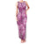 Hawaii Family Matching Tank Maxi Dress and Hawaiian Shirt Magenta Polynesian Monstera Patterns - Polynesian Pride
