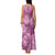 Hawaii Family Matching Tank Maxi Dress and Hawaiian Shirt Magenta Polynesian Monstera Patterns - Polynesian Pride
