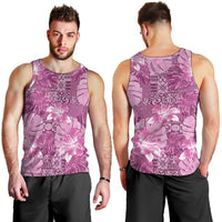 Hawaii Men Tank Top Magenta Polynesian Monstera Patterns DT05 - Polynesian Pride