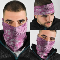 Hawaii Neck Gaiter Magenta Polynesian Monstera Patterns DT05