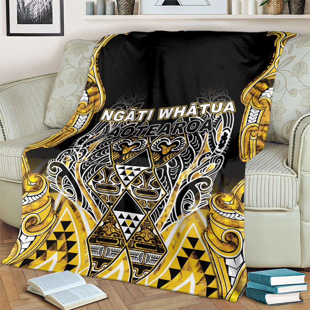Aotearoa Ngati Whatua Blanket Maori Tribal Gold Paua Shell Pattern DT05 - Polynesian Pride