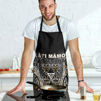 Aotearoa Kati Mamoe Apron Maori Brown Tribal Paua Shell Pattern DT05 - Polynesian Pride