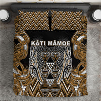 Aotearoa Kati Mamoe Bedding Set Maori Brown Tribal Paua Shell Pattern DT05 Brown - Polynesian Pride