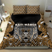 Aotearoa Kati Mamoe Bedding Set Maori Brown Tribal Paua Shell Pattern DT05 - Polynesian Pride