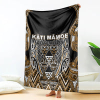 Aotearoa Kati Mamoe Blanket Maori Brown Tribal Paua Shell Pattern DT05 - Polynesian Pride