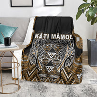 Aotearoa Kati Mamoe Blanket Maori Brown Tribal Paua Shell Pattern DT05 - Polynesian Pride