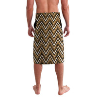 Aotearoa Kati Mamoe Lavalava Maori Brown Tribal Paua Shell Pattern DT05 - Polynesian Pride