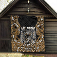 Aotearoa Kati Mamoe Quilt Maori Brown Tribal Paua Shell Pattern DT05 - Polynesian Pride