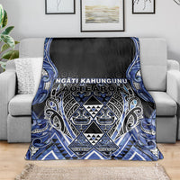 Aotearoa Ngati Kahungunu Blanket Maori Tribal Blue Paua Shell Pattern DT05 - Polynesian Pride