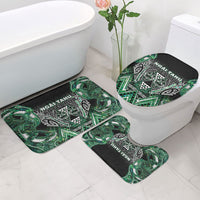 Aotearoa Ngai Tahu Bathroom Set Maori Tribal Dark Green Paua Shell Pattern DT05 - Polynesian Pride