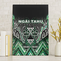 Aotearoa Ngai Tahu Canvas Wall Art Maori Tribal Dark Green Paua Shell Pattern DT05 Without Frame Green - Polynesian Pride
