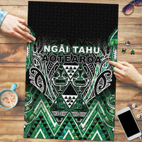 Aotearoa Ngai Tahu Puzzle Maori Tribal Dark Green Paua Shell Pattern DT05 Green - Polynesian Pride