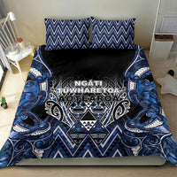 Aotearoa Tuwharetoa Bedding Set Maori Tribal Navy Paua Shell Pattern DT05 - Polynesian Pride