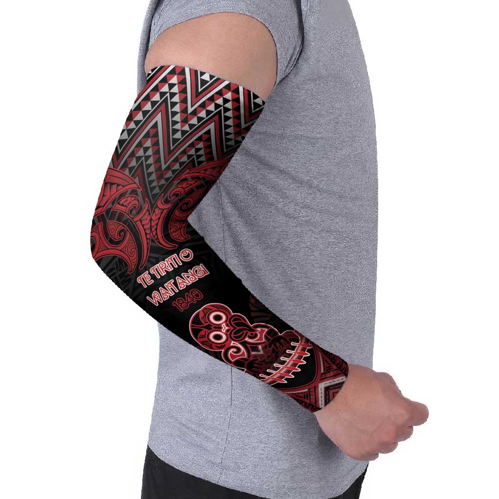 Personalised New Zealand Waitangi Day Arm Sleeves Te Tiriti O Waitangi 1840 - Polynesian Pride