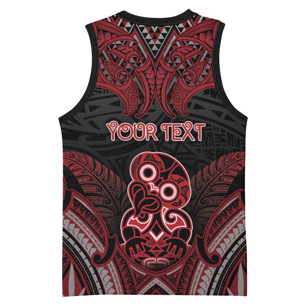 Personalised New Zealand Waitangi Day Basketball Jersey Te Tiriti O Waitangi 1840 - Polynesian Pride