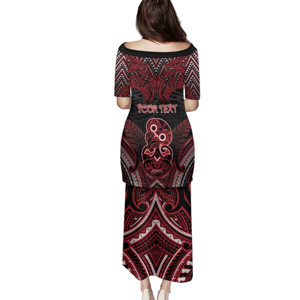Personalised New Zealand Waitangi Day Family Matching Puletasi and Hawaiian Shirt Te Tiriti O Waitangi 1840 DT05 - Polynesian Pride