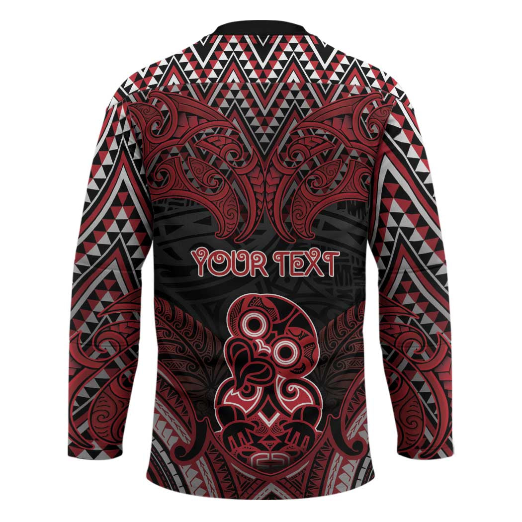 Personalised New Zealand Waitangi Day Hockey Jersey Te Tiriti O Waitangi 1840 - Polynesian Pride