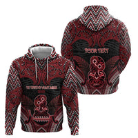 Personalised New Zealand Waitangi Day Hoodie Te Tiriti O Waitangi 1840 - Polynesian Pride