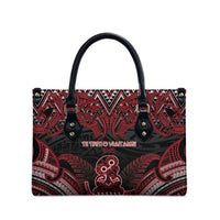 New Zealand Waitangi Day Leather Bag Te Tiriti O Waitangi 1840 - Polynesian Pride