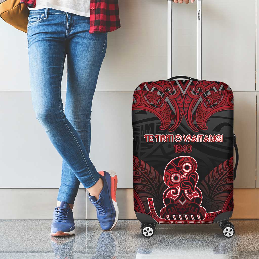New Zealand Waitangi Day Luggage Cover Te Tiriti O Waitangi 1840 - Polynesian Pride