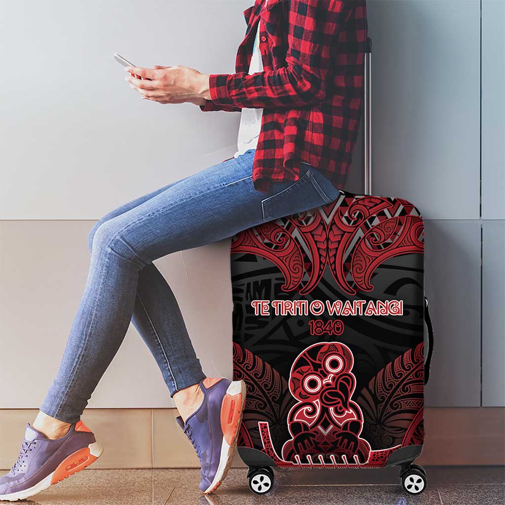 New Zealand Waitangi Day Luggage Cover Te Tiriti O Waitangi 1840 - Polynesian Pride