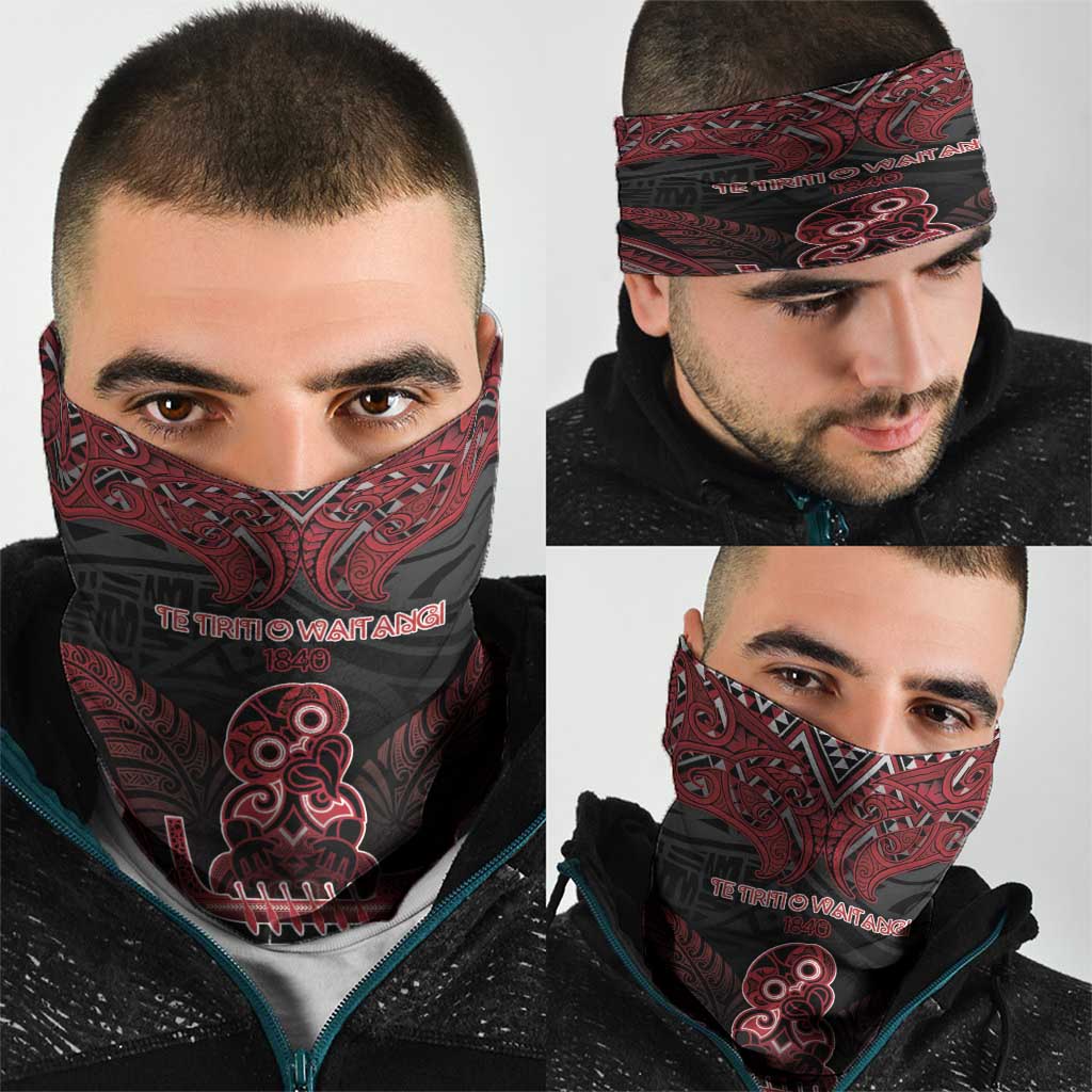 New Zealand Waitangi Day Neck Gaiter Te Tiriti O Waitangi 1840 - Polynesian Pride