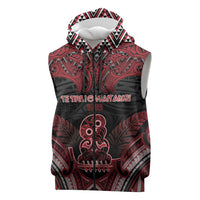 Personalised New Zealand Waitangi Day Sleeveless Zip Hoodie Te Tiriti O Waitangi 1840 - Polynesian Pride