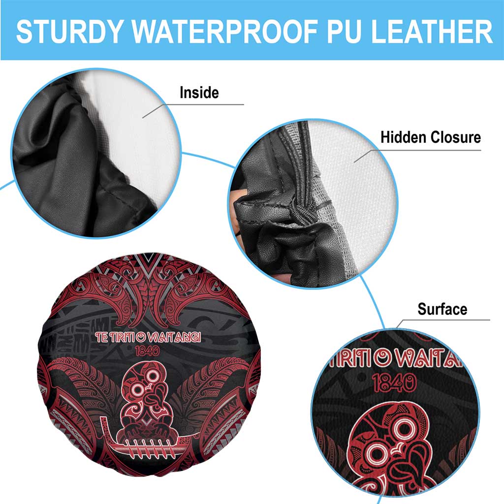 New Zealand Waitangi Day Spare Tire Cover Te Tiriti O Waitangi 1840 - Polynesian Pride