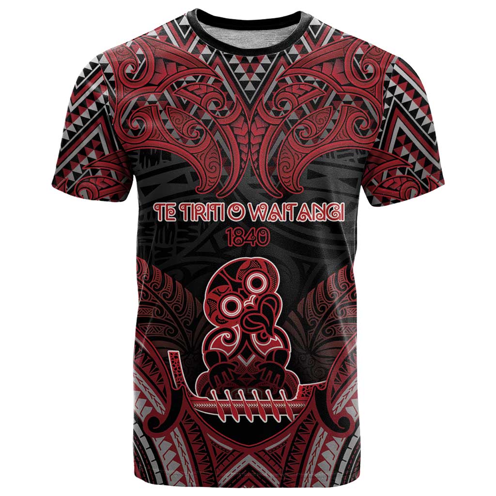 Personalised New Zealand Waitangi Day T Shirt Te Tiriti O Waitangi 1840 - Polynesian Pride