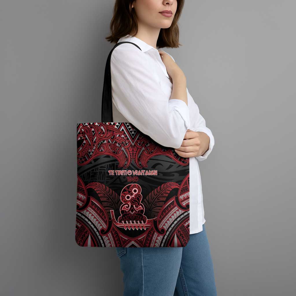 New Zealand Waitangi Day Tote Bag Te Tiriti O Waitangi 1840 - Polynesian Pride