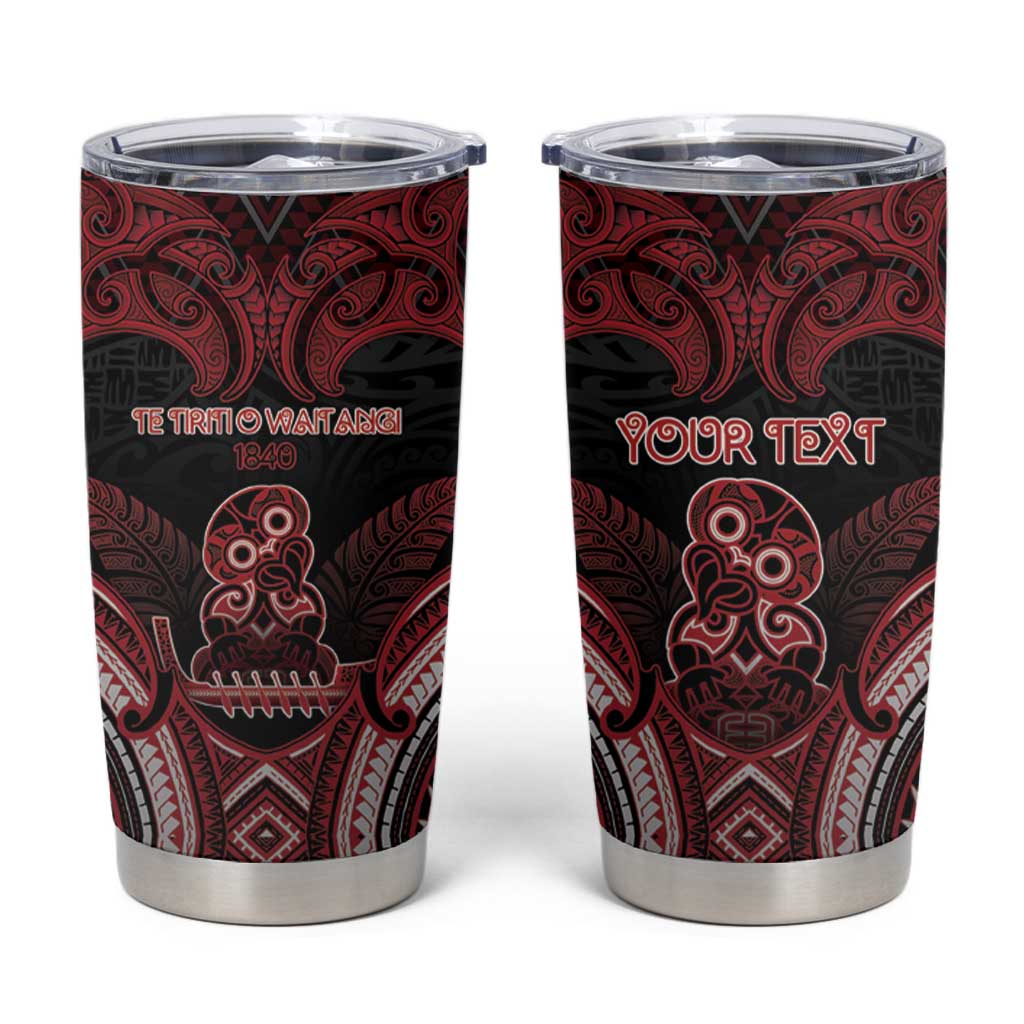 Personalised New Zealand Waitangi Day Tumbler Cup Te Tiriti O Waitangi 1840 - Polynesian Pride