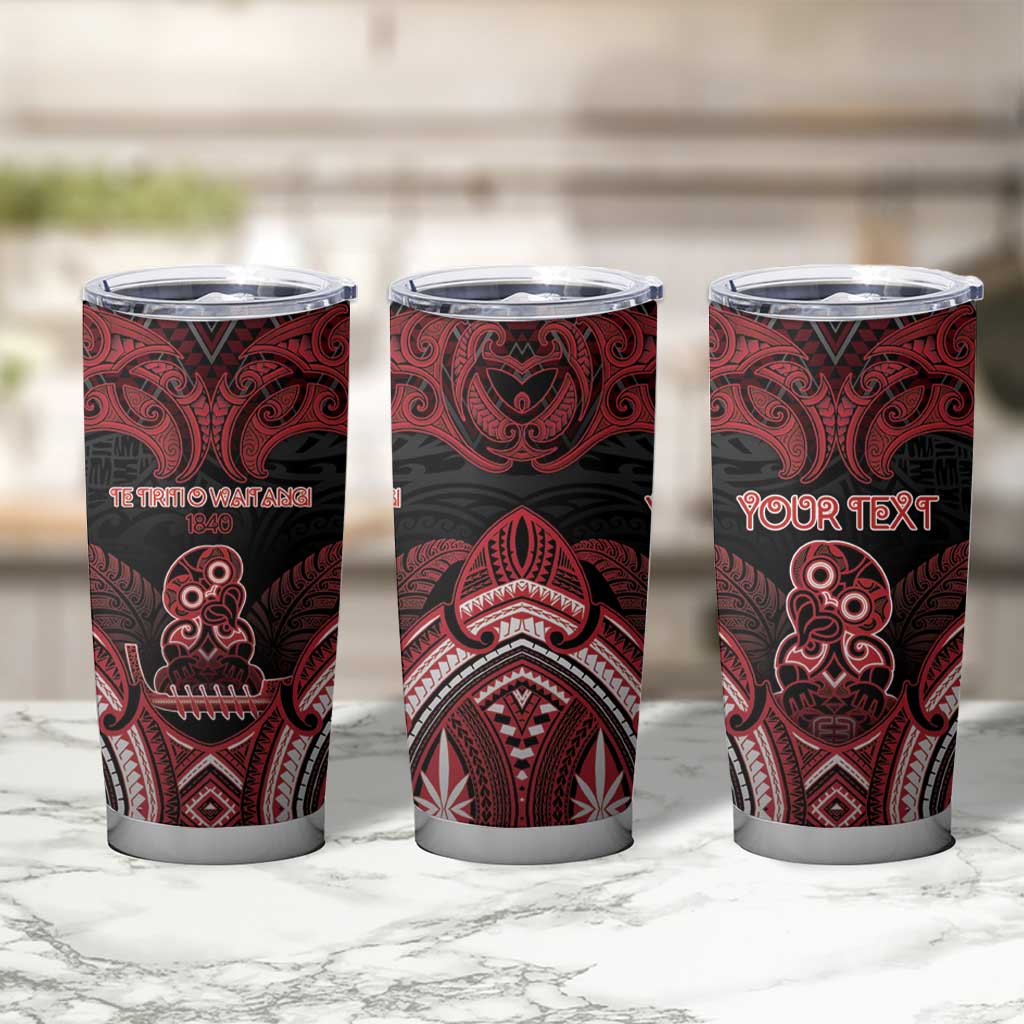 Personalised New Zealand Waitangi Day Tumbler Cup Te Tiriti O Waitangi 1840 - Polynesian Pride