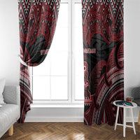 New Zealand Waitangi Day Window Curtain Te Tiriti O Waitangi 1840 - Polynesian Pride