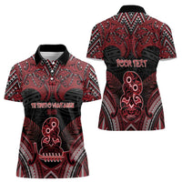 Personalised New Zealand Waitangi Day Women Polo Shirt Te Tiriti O Waitangi 1840 - Polynesian Pride