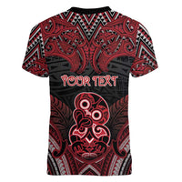 Personalised New Zealand Waitangi Day Women V-Neck T-Shirt Te Tiriti O Waitangi 1840 DT05 - Polynesian Pride
