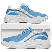 Federated States Of Micronesia Chunky Sneakers Flag-Inspired Curve Style