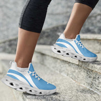 Federated States Of Micronesia Clunky Sneakers Flag-Inspired Curve Style