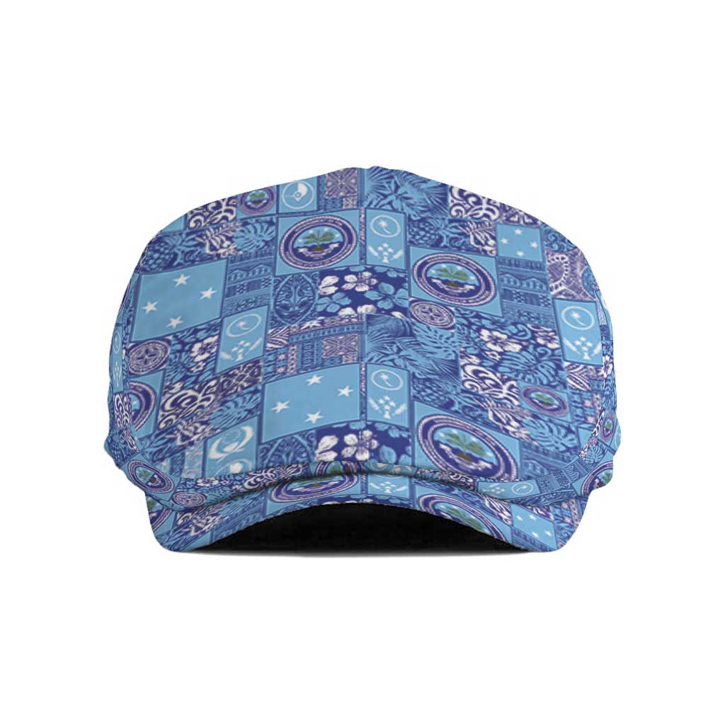 Federated States of Micronesia Merry Christmas Jeff Hat Pacific Patchwork Xmas Vibes - Polynesian Pride
