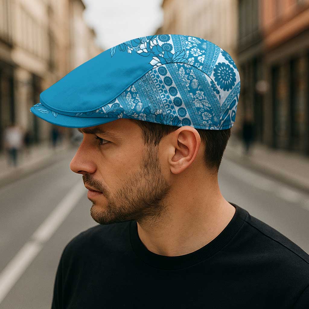 Fiji Marau na Kerisimasi Jeff Hat Aqua Tagimoucia Tapa Masi Tribal - Polynesian Pride