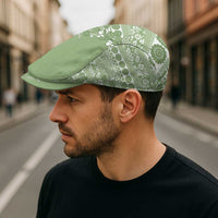 Fiji Marau na Kerisimasi Jeff Hat Sage Green Tagimoucia Tapa Masi Tribal - Polynesian Pride