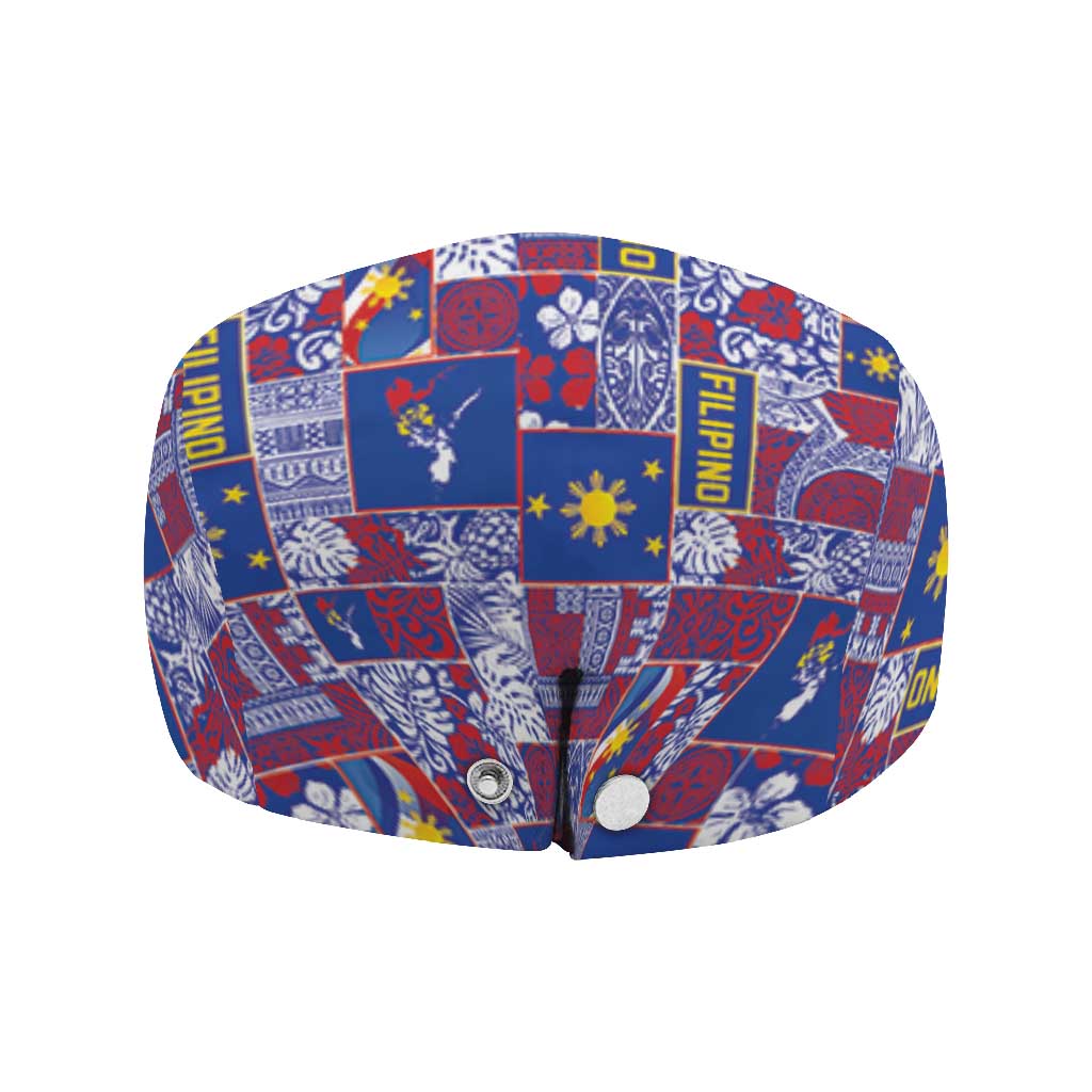 Filipino Maligayang Pasko Jeff Hat Pacific Patchwork Xmas Vibes - Polynesian Pride