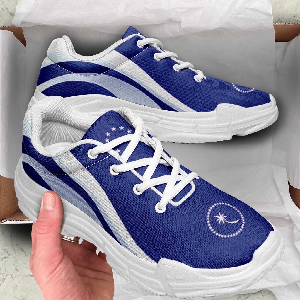 FSM Chuuk Chunky Sneakers Flag-Inspired Curve Style