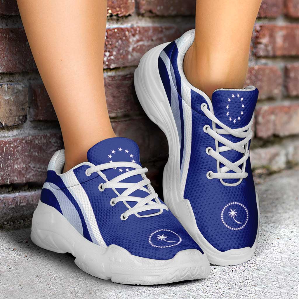 FSM Chuuk Chunky Sneakers Flag-Inspired Curve Style