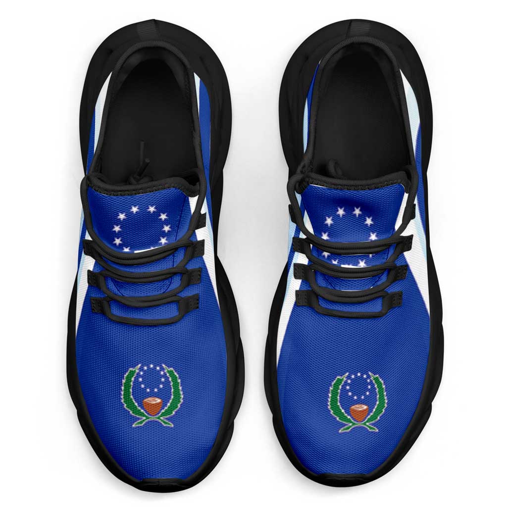FSM Pohnpei Clunky Sneakers Flag-Inspired Curve Style