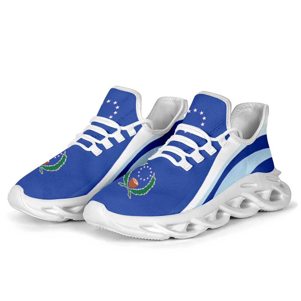 FSM Pohnpei Clunky Sneakers Flag-Inspired Curve Style